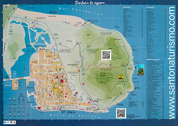 Mapa de Santoña