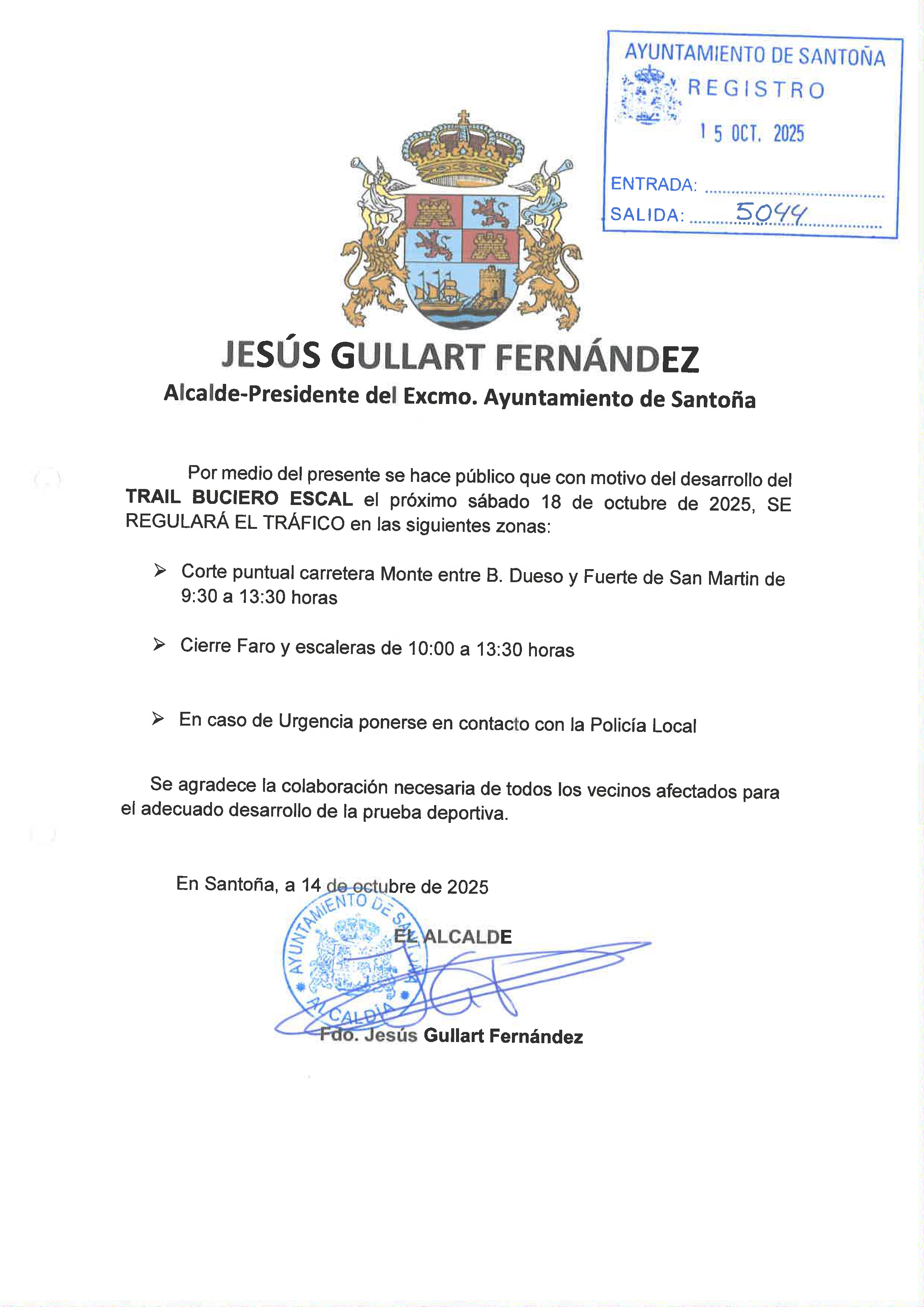desarrollo del TRAIL BUCIERO ESCAL