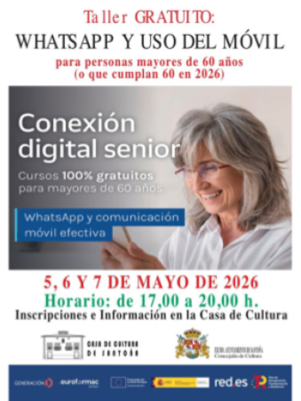 Uso del móvil y WhatsApp para mayores