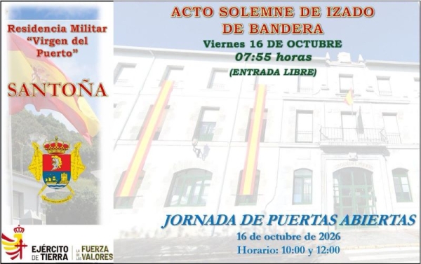 IZADO DE BANDERA PATRONATO MILITAR DE SANTOÑA