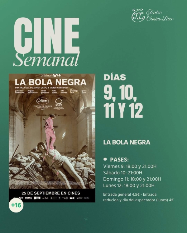 CINE SEMANAL EN SANTOÑA LA BOLA NEGRA